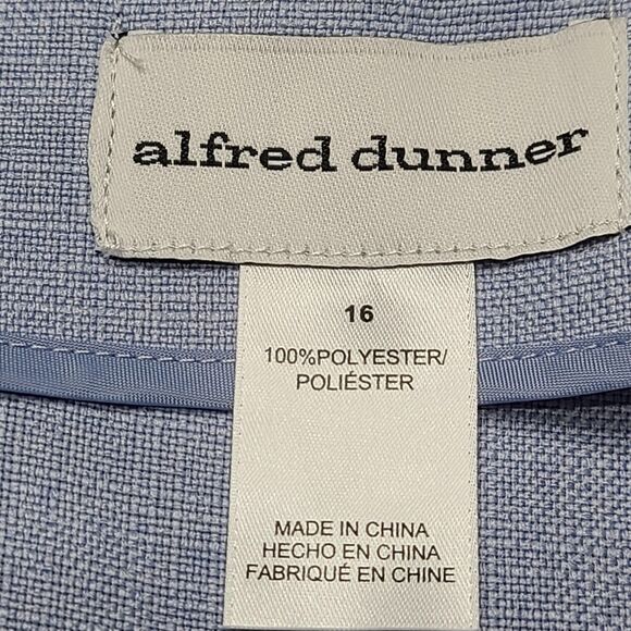 Alfred‎ Dunner Jacket Womens 16 Southampton Open Front 3/4 Sleeve Lace Trim New - Picture 5 of 8